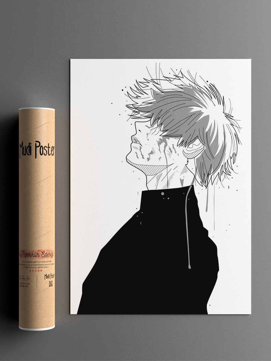 Ghoul White version Anime Poster Çerçevesiz Yüksek Kalite Anime Duvar Poster