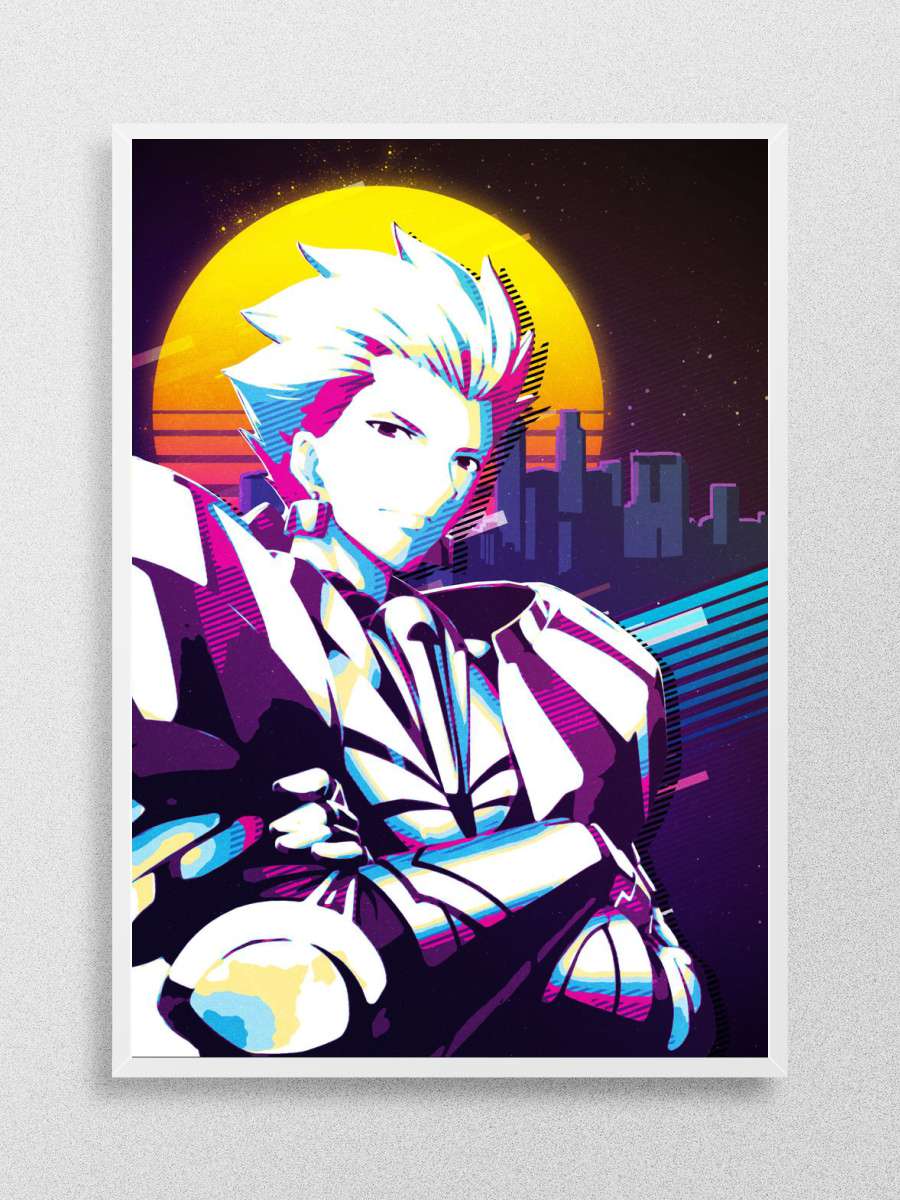 Gilgamesh Fate Zero Anime Poster Çerçevesiz Yüksek Kalite Anime Duvar Poster