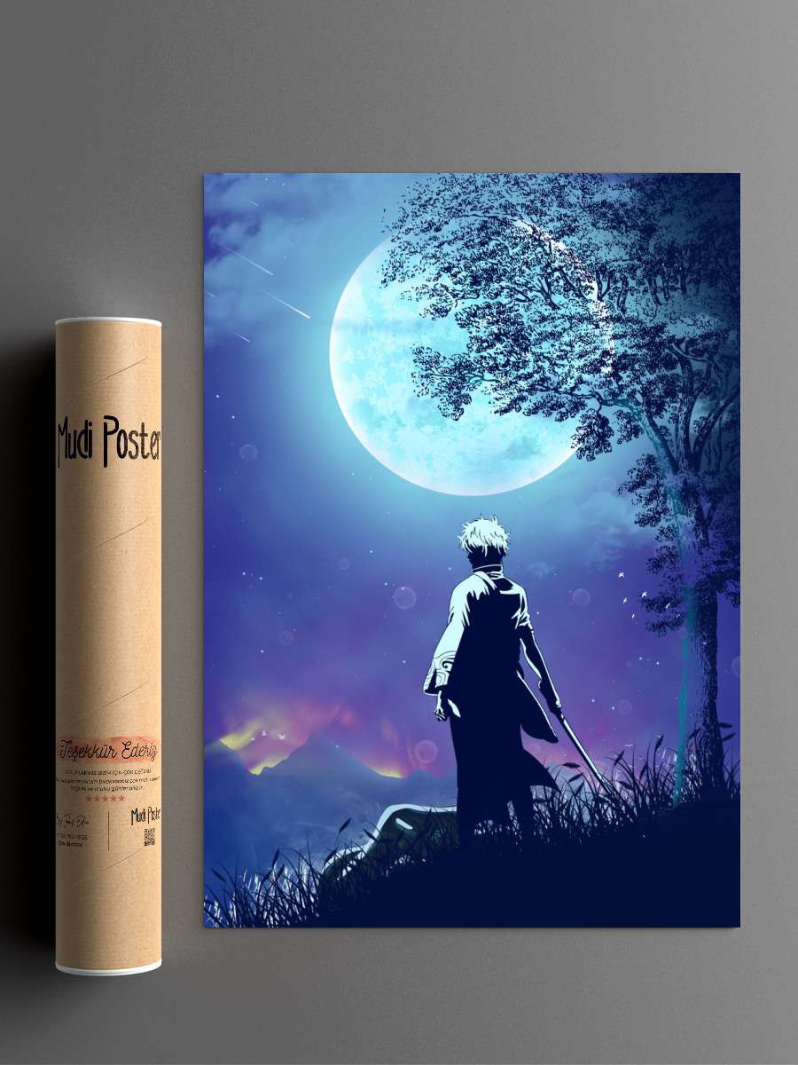 Gintama Anime Poster Çerçevesiz Yüksek Kalite Anime Duvar Poster