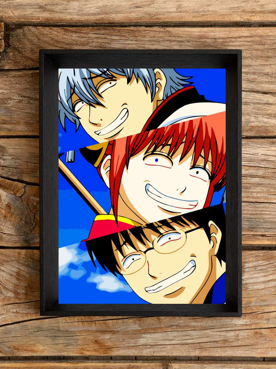 Gintoki Kagura Gintama Anime Poster Çerçevesiz Yüksek Kalite Anime Duvar Poster