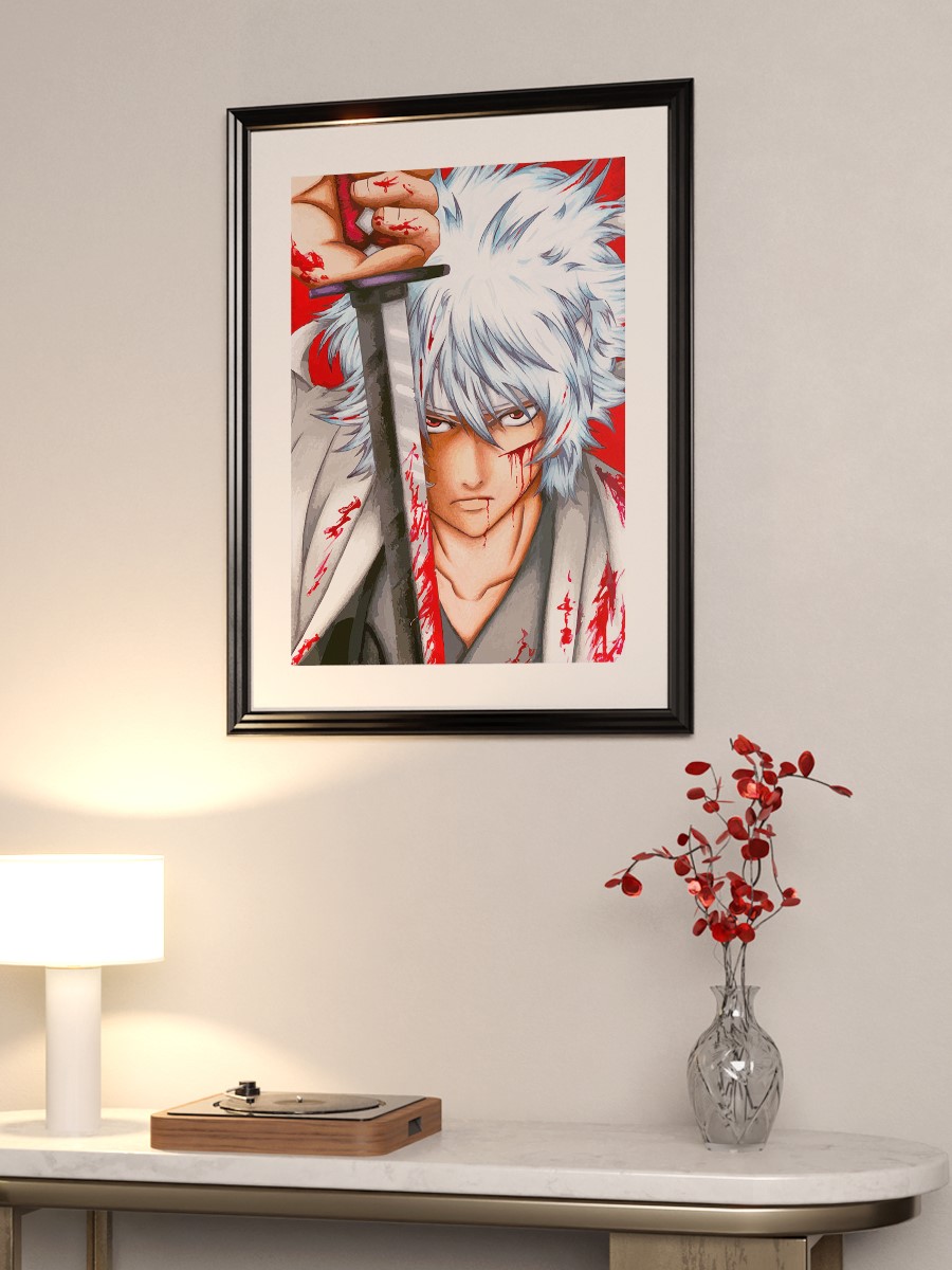 Gintoki Sakata Anime Poster Çerçevesiz Yüksek Kalite Anime Duvar Poster