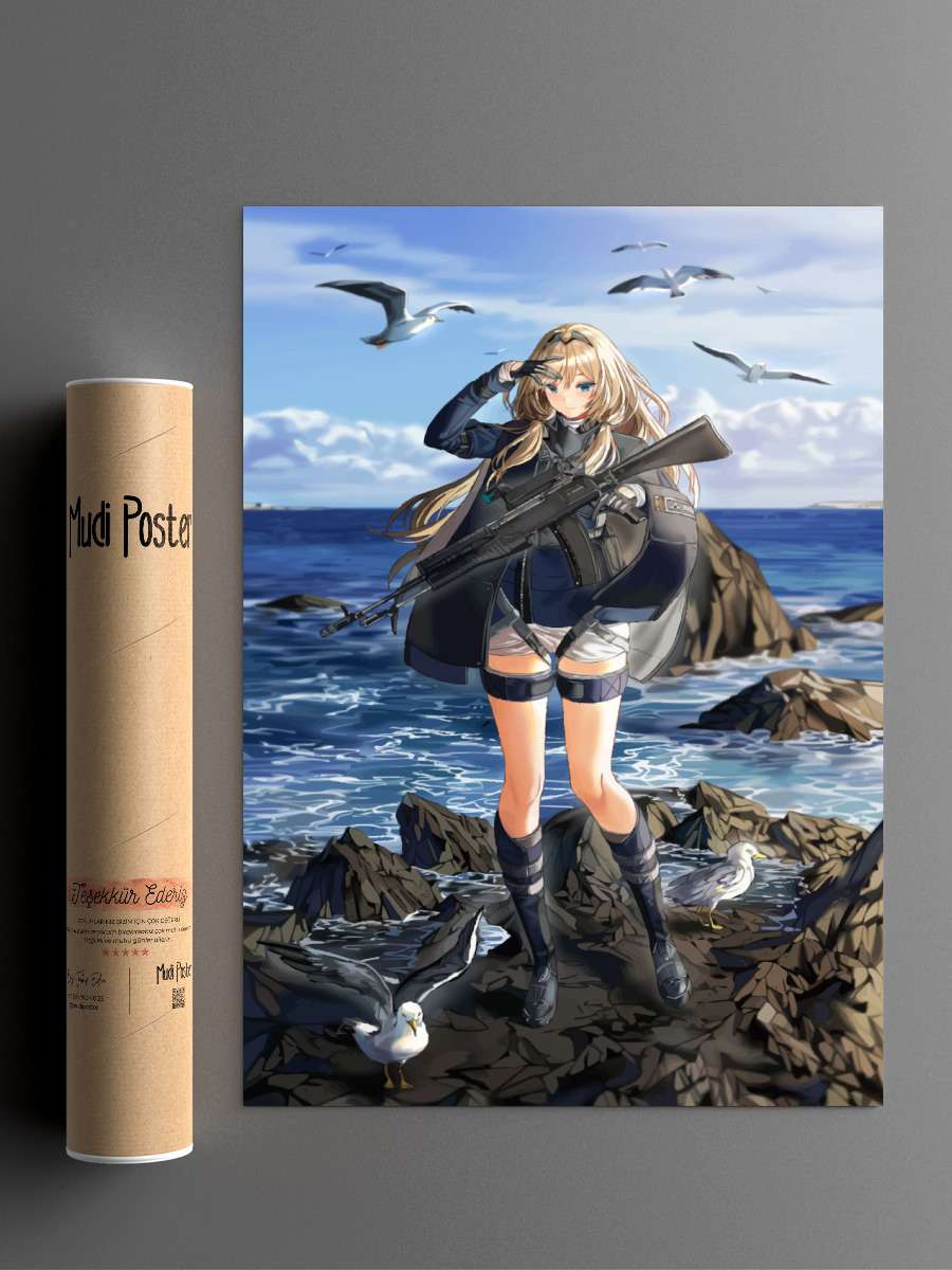 Girls Frontline Anime Poster Çerçevesiz Yüksek Kalite Anime Duvar Poster