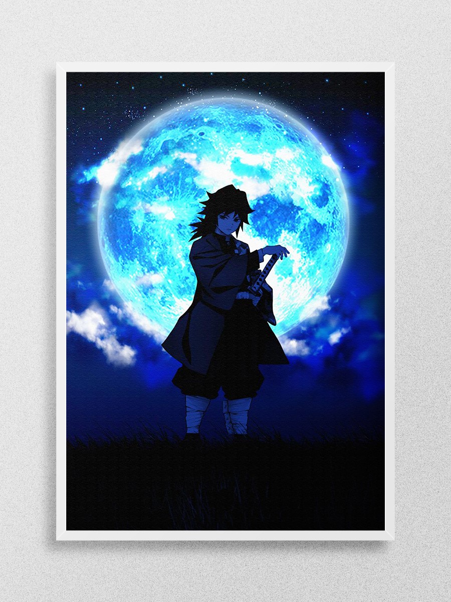 Giyu Tomioka Anime Poster Çerçevesiz Yüksek Kalite Anime Duvar Poster