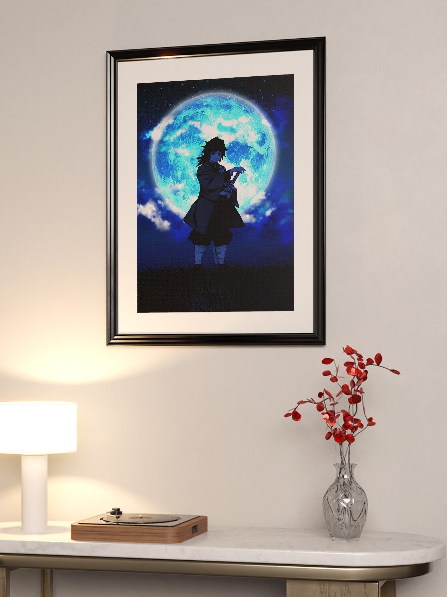 Giyu Tomioka Anime Poster Çerçevesiz Yüksek Kalite Anime Duvar Poster