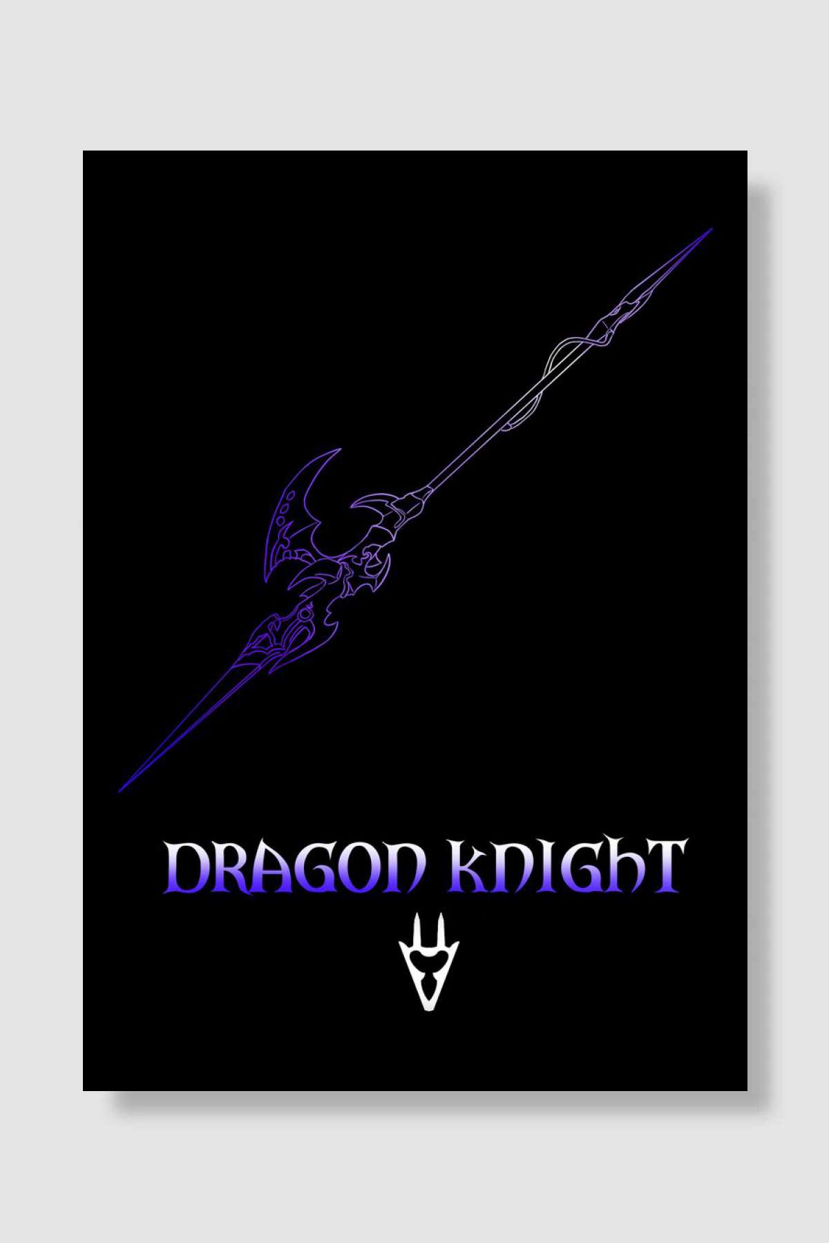 Dragon knight FF14 Oyun Poster Çerçevesiz Yüksek Kalite Oyun Afiş Duvar Poster