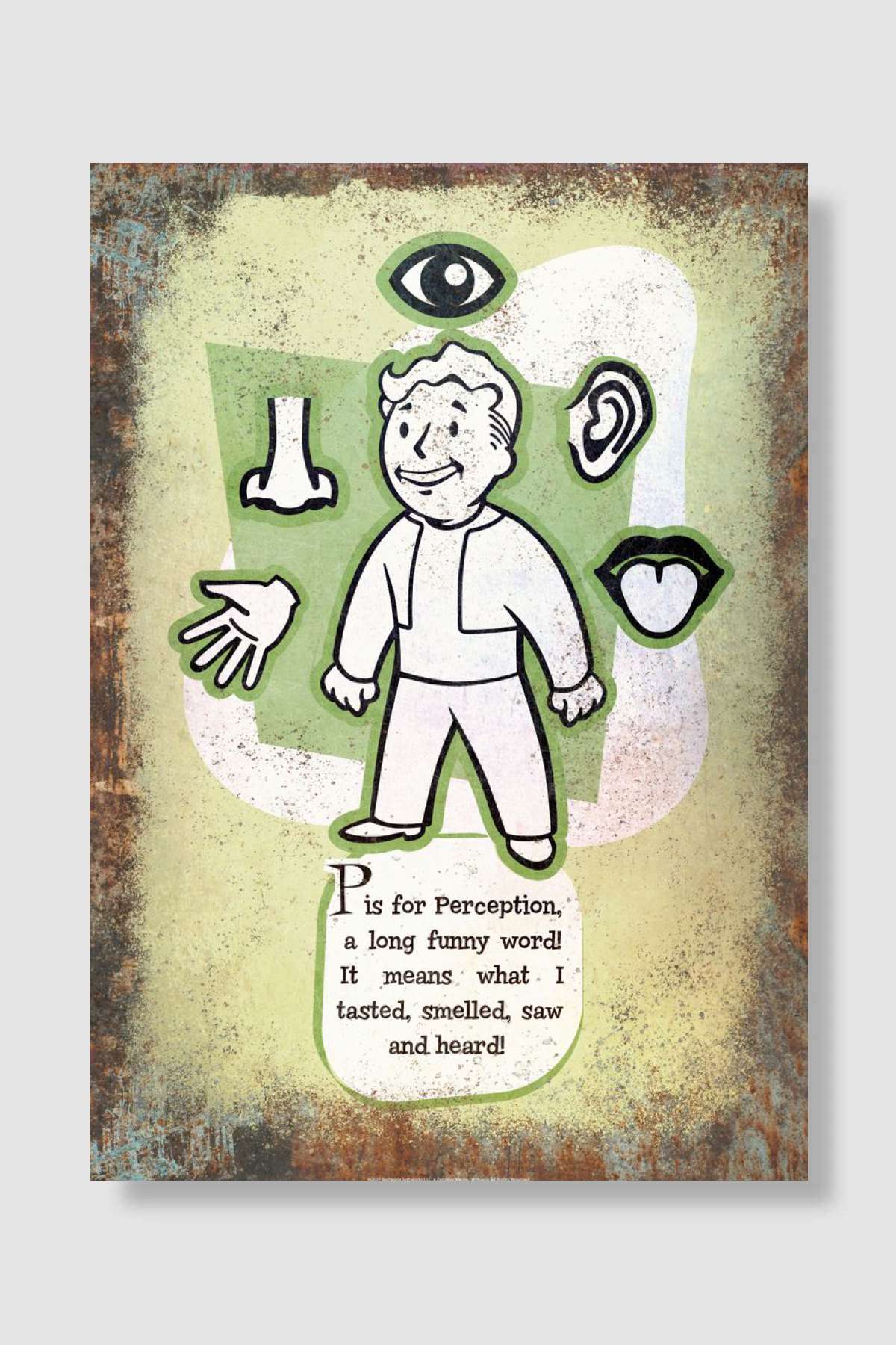 Perception Oyun Poster Çerçevesiz Yüksek Kalite Oyun Afiş Duvar Poster