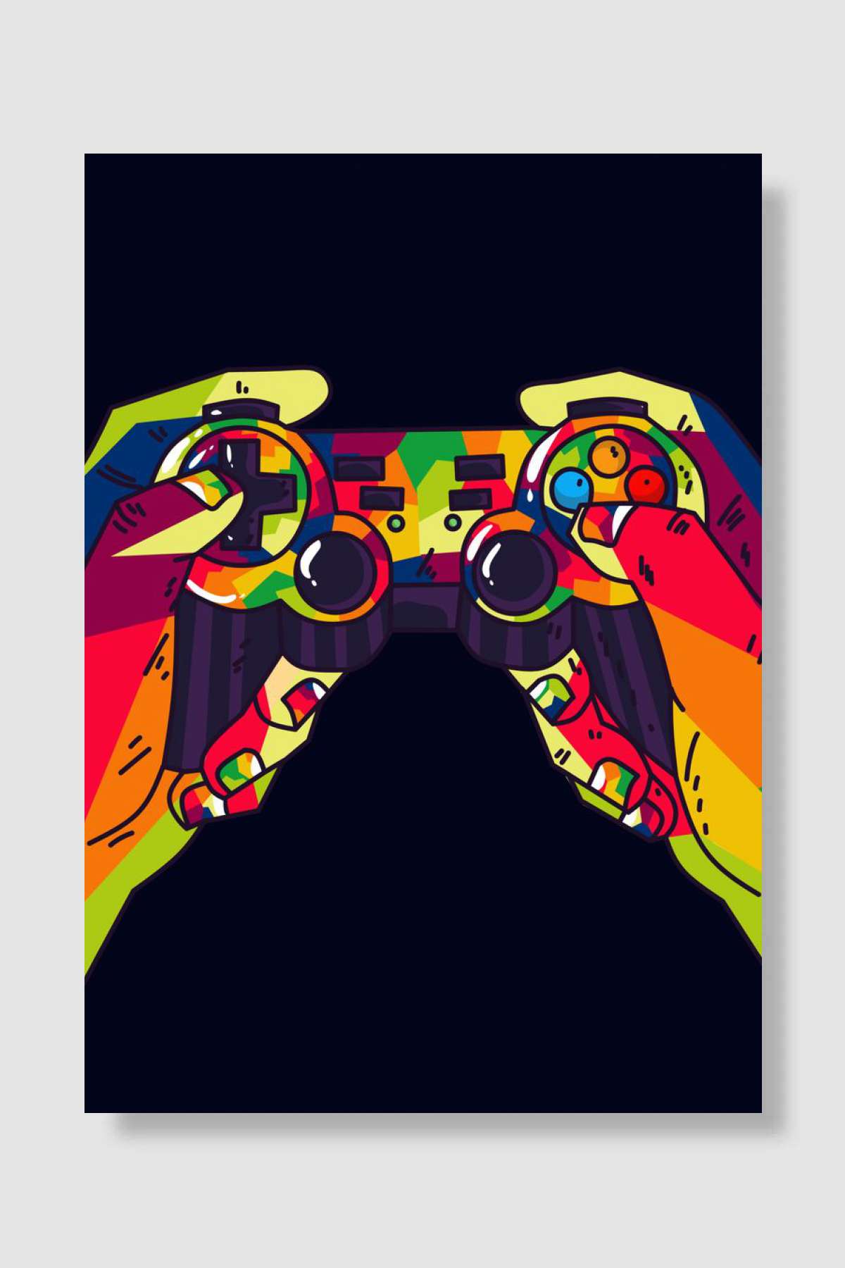 games playstation popart Oyun Poster Çerçevesiz Yüksek Kalite Oyun Afiş Duvar Poster