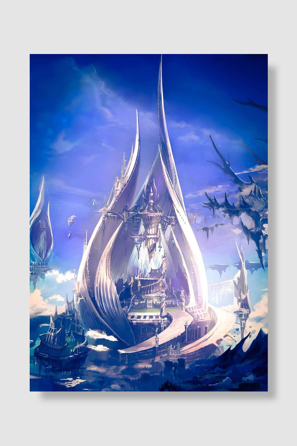 ff7 Oyun Poster Çerçevesiz Yüksek Kalite Oyun Afiş Duvar Poster