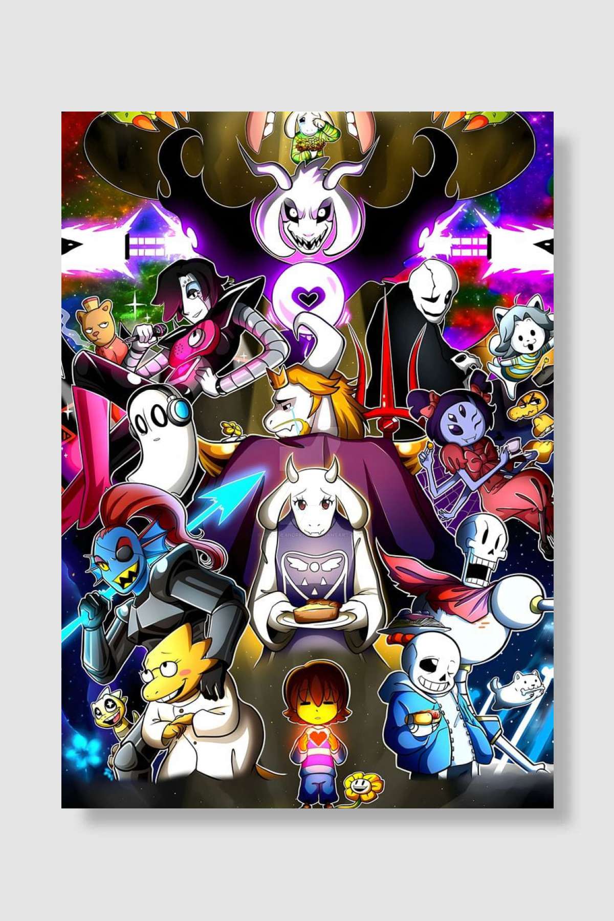 Undertale Oyun Poster Çerçevesiz Yüksek Kalite Oyun Afiş Duvar Poster