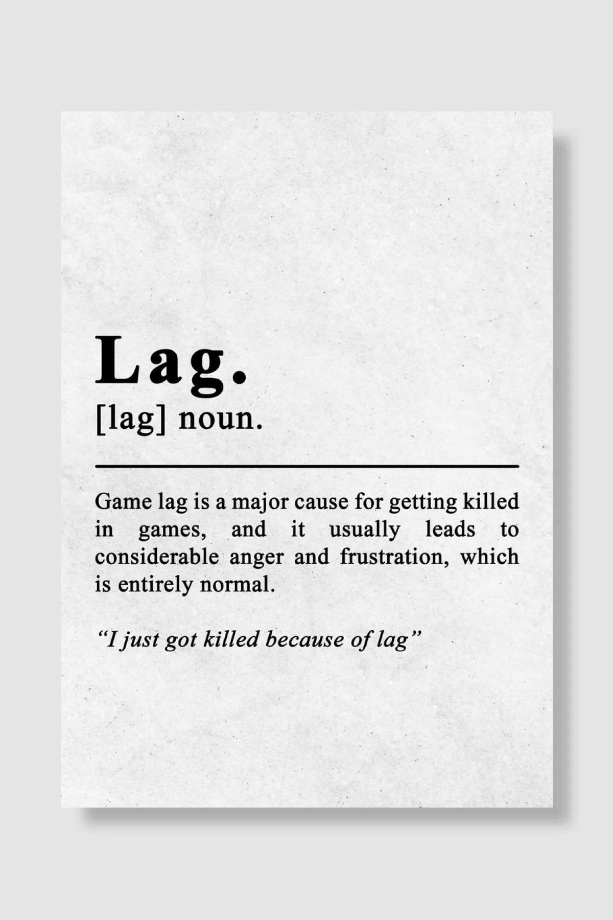 Lag Boys Game Room Oyun Poster Çerçevesiz Yüksek Kalite Oyun Afiş Duvar Poster