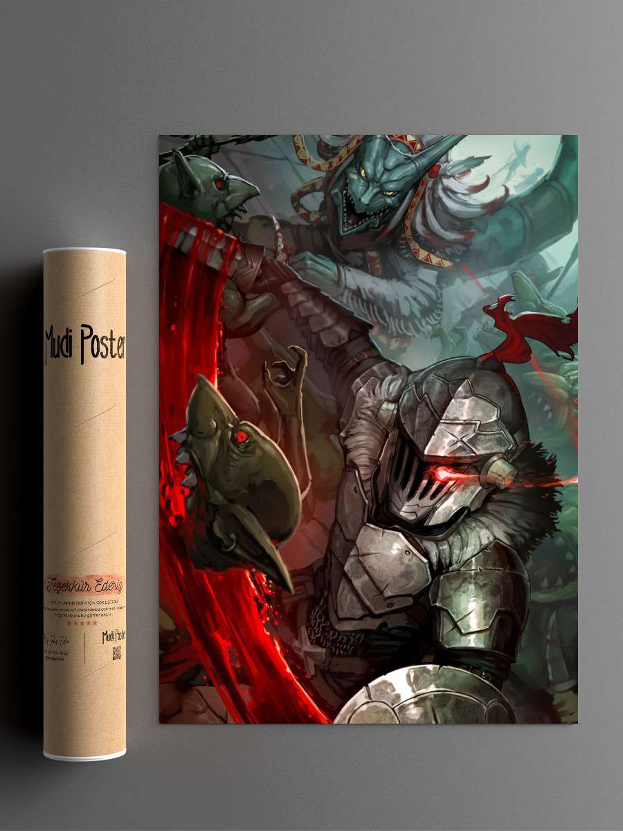 Goblin Slayer Anime Anime Poster Çerçevesiz Yüksek Kalite Anime Duvar Poster