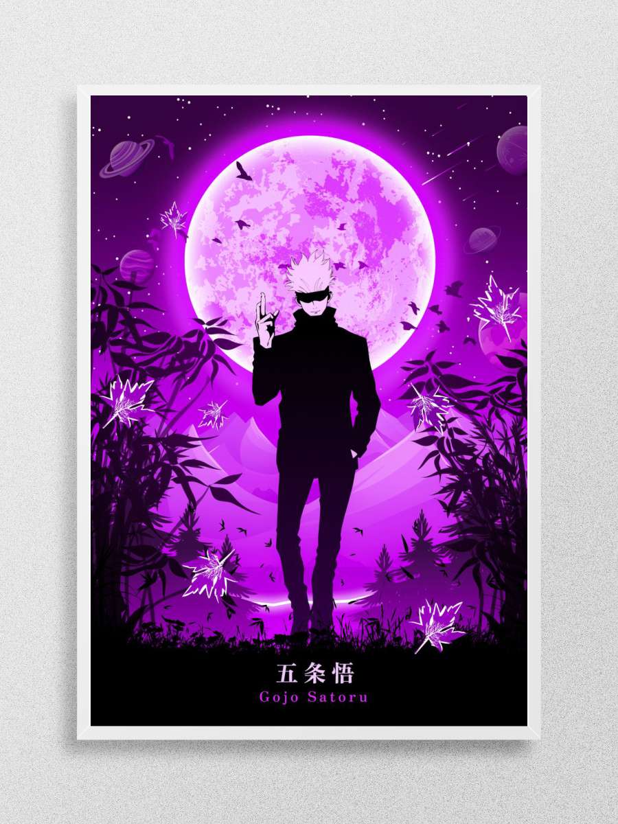 Gojo Jujutsu Kaisen Anime Poster Çerçevesiz Yüksek Kalite Anime Duvar Poster