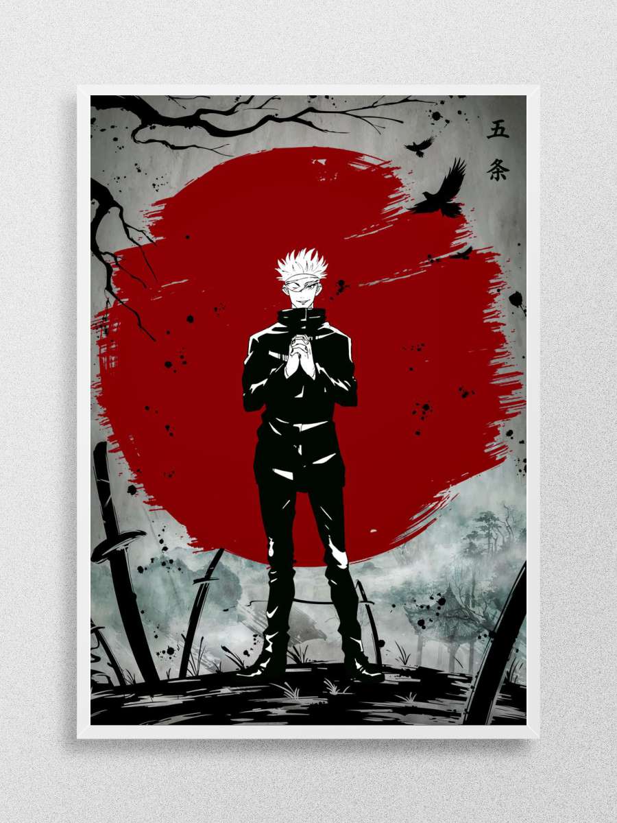 Gojo Jujutsu Kaisen Anime Poster Çerçevesiz Yüksek Kalite Anime Duvar Poster
