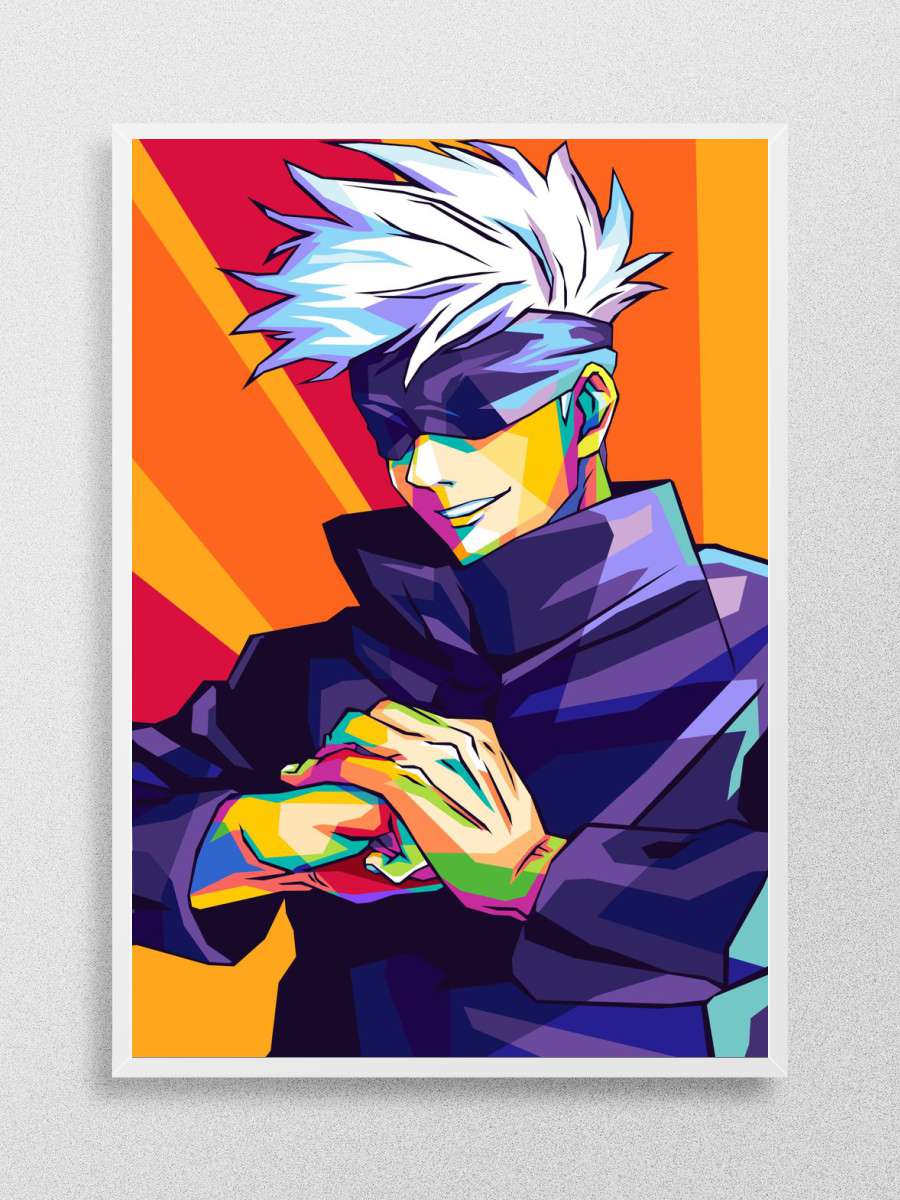 Gojo Anime Poster Çerçevesiz Yüksek Kalite Anime Duvar Poster