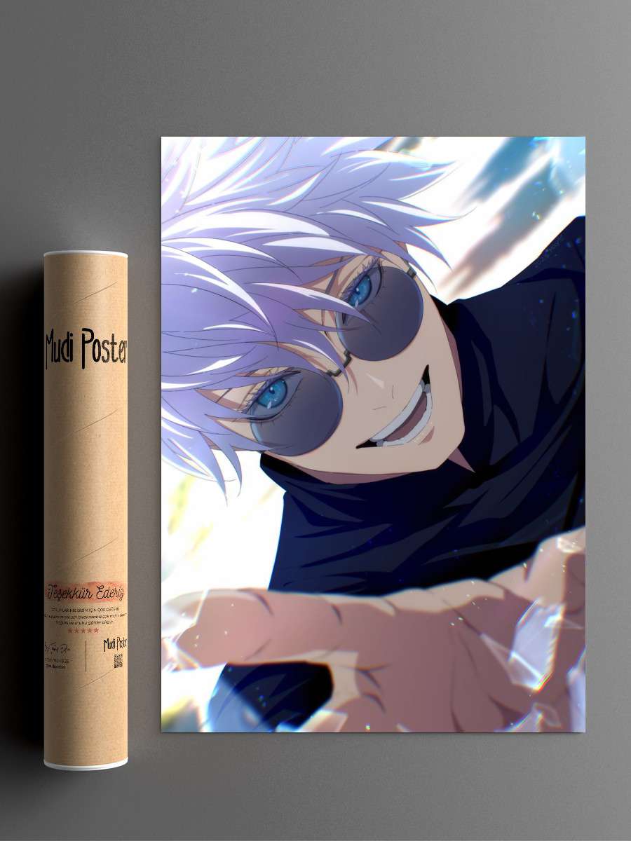 gojo satoru jujutsu kaisen Anime Poster Çerçevesiz Yüksek Kalite Anime Duvar Poster