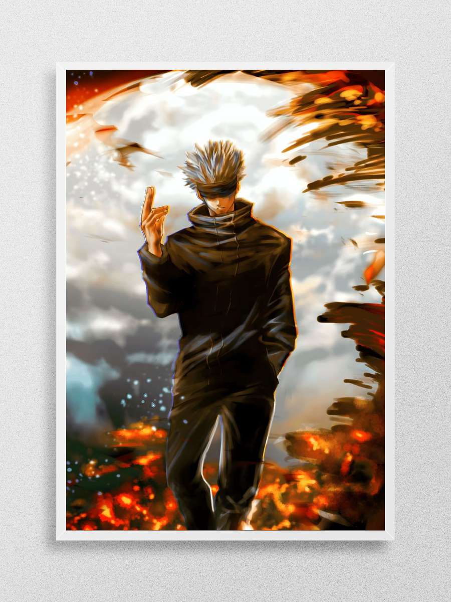 Gojo satoru jujutsu kaisen Anime Poster Çerçevesiz Yüksek Kalite Anime Duvar Poster