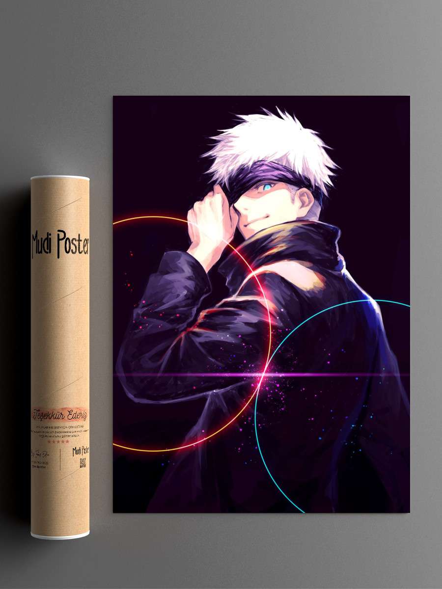 gojo satoru jujutsu Anime Poster Çerçevesiz Yüksek Kalite Anime Duvar Poster