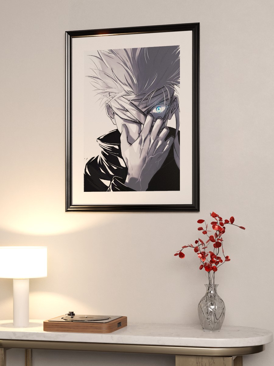 gojo satoru Anime Poster Çerçevesiz Yüksek Kalite Anime Duvar Poster