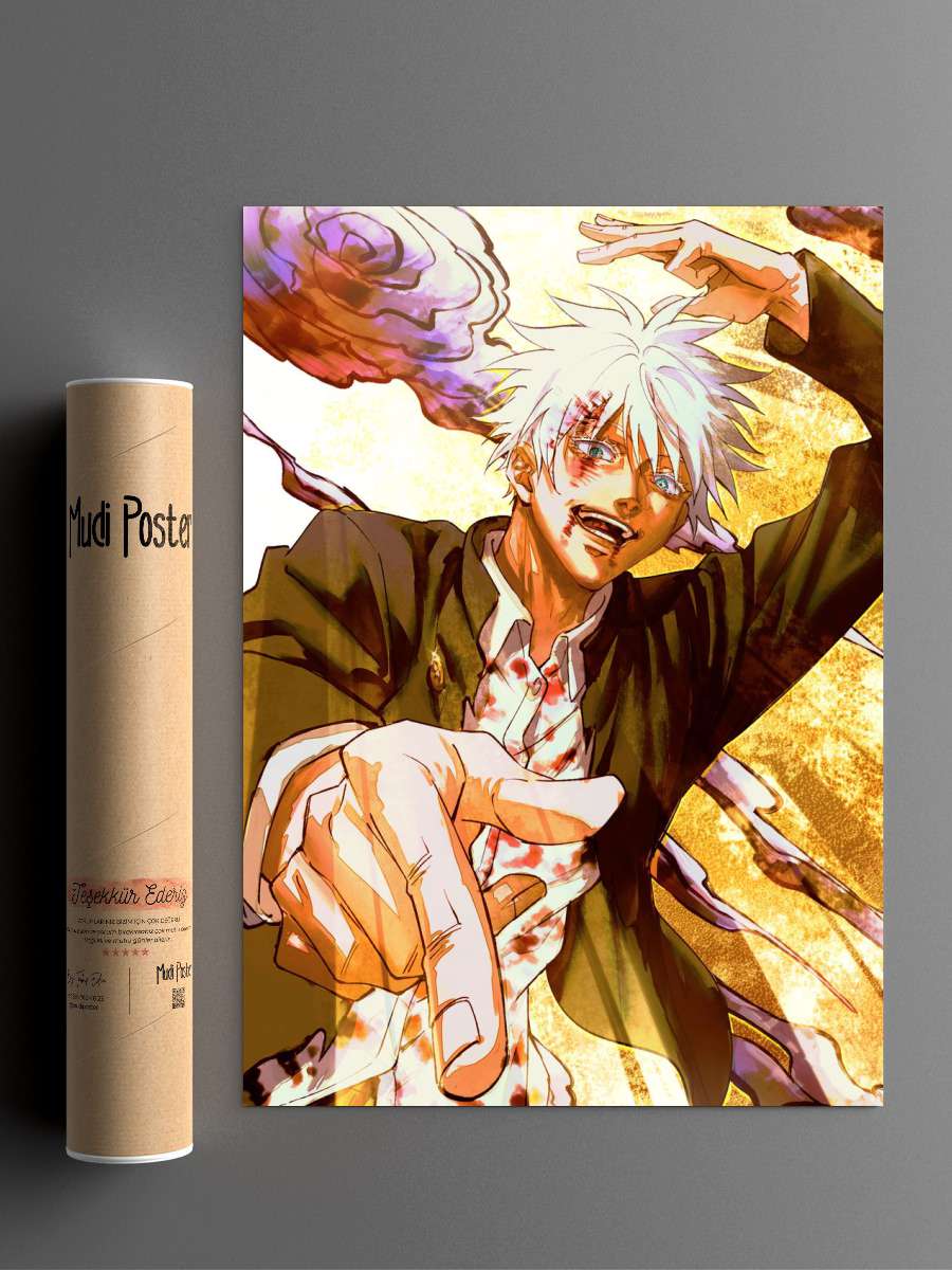 Gojo satoru Anime Poster Çerçevesiz Yüksek Kalite Anime Duvar Poster