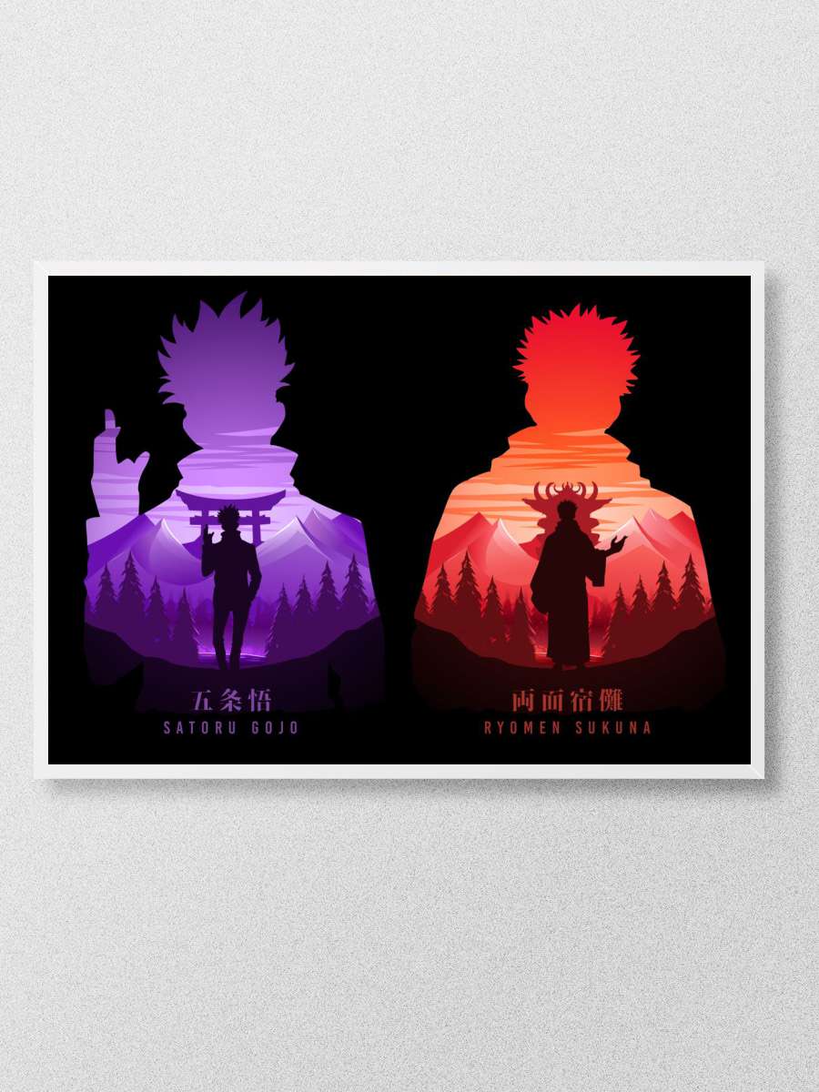 Gojo Sukuna Jujutsu Anime Poster Çerçevesiz Yüksek Kalite Anime Duvar Poster