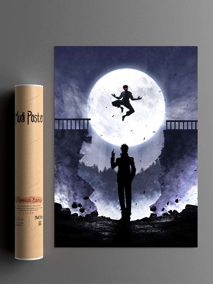 Gojo vs Sukuna Anime Poster Çerçevesiz Yüksek Kalite Anime Duvar Poster