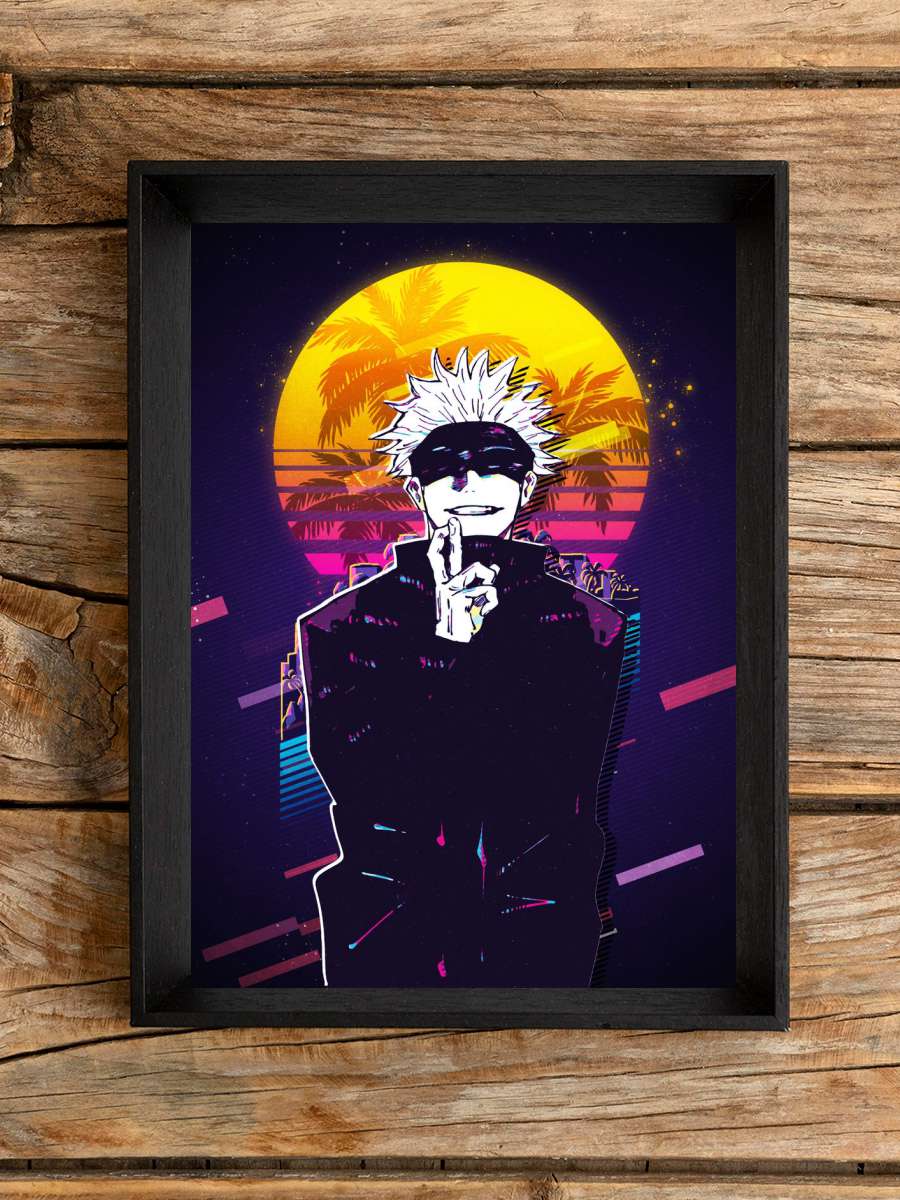 Gojou Jujutsu Kaisen 80s Anime Poster Çerçevesiz Yüksek Kalite Anime Duvar Poster