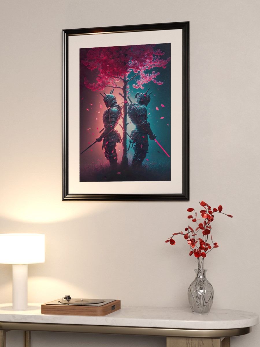 Good and Evil Samurai Anime Poster Çerçevesiz Yüksek Kalite Anime Duvar Poster
