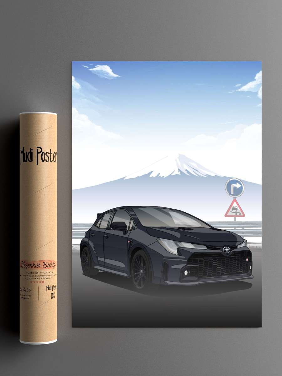 GR Corolla Anime Poster Çerçevesiz Yüksek Kalite Anime Duvar Poster