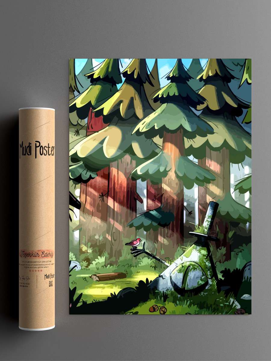 Gravity Gravity Falls. Anime Poster Çerçevesiz Yüksek Kalite Anime Duvar Poster