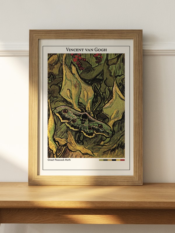 Vincent van Gogh Great Peacock Moth Poster