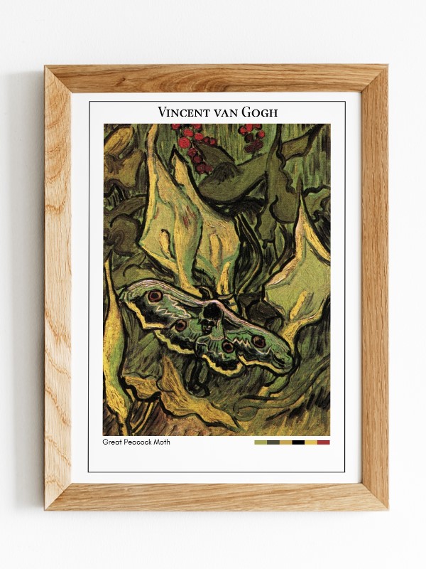 Vincent van Gogh Great Peacock Moth Poster