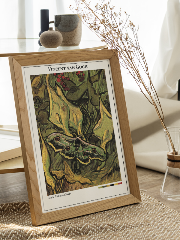 Vincent van Gogh Great Peacock Moth Poster
