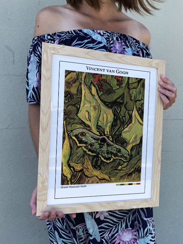 Vincent van Gogh Great Peacock Moth Poster