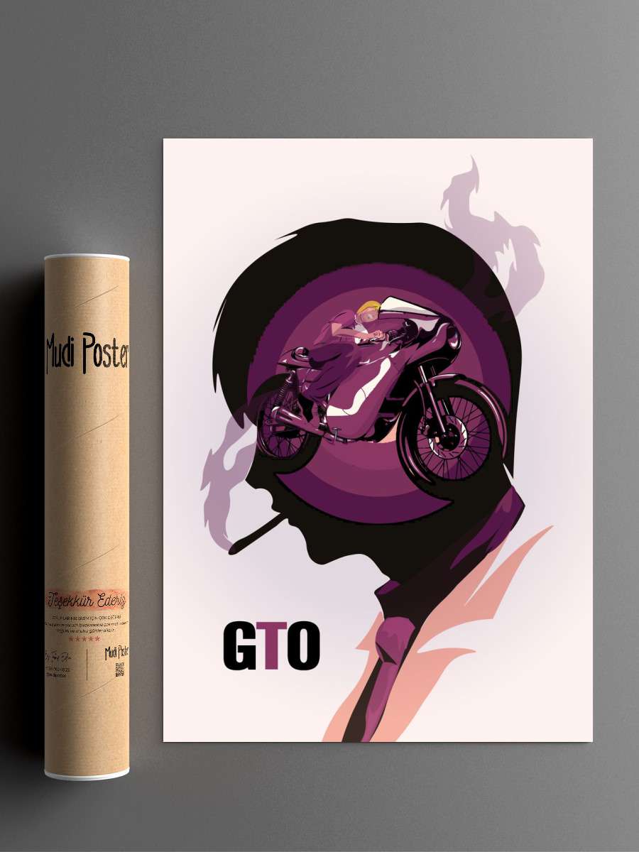 GTO Great Teacher Onizuka Anime Poster Çerçevesiz Yüksek Kalite Anime Duvar Poster