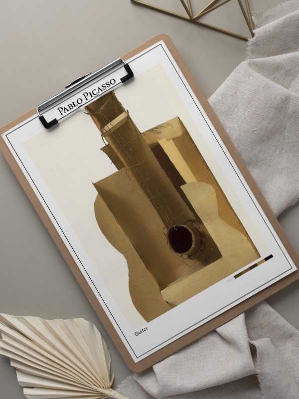 Pablo Picasso Guitar Poster