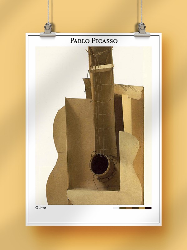 Pablo Picasso Guitar Poster