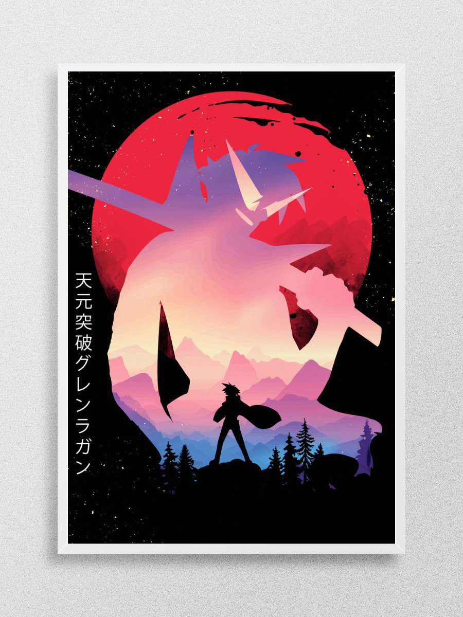 Gurren Lagann Anime Poster Çerçevesiz Yüksek Kalite Anime Duvar Poster