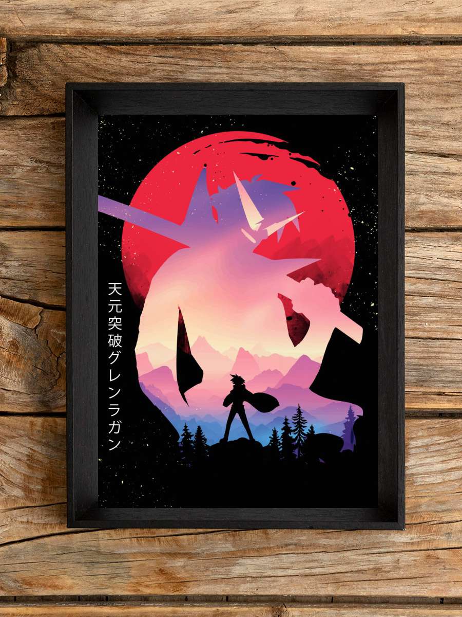 Gurren Lagann Anime Poster Çerçevesiz Yüksek Kalite Anime Duvar Poster