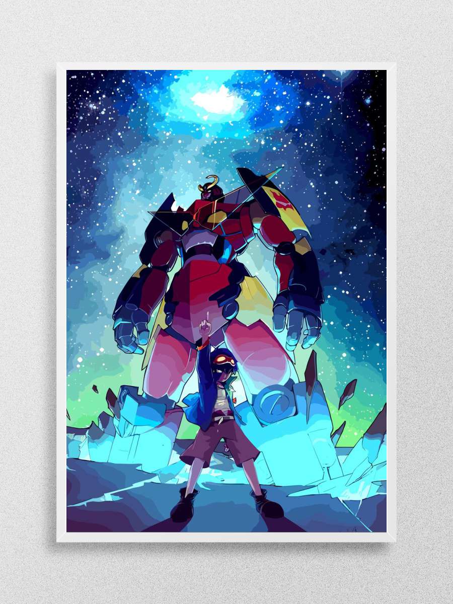 Gurren lagann Anime Poster Çerçevesiz Yüksek Kalite Anime Duvar Poster