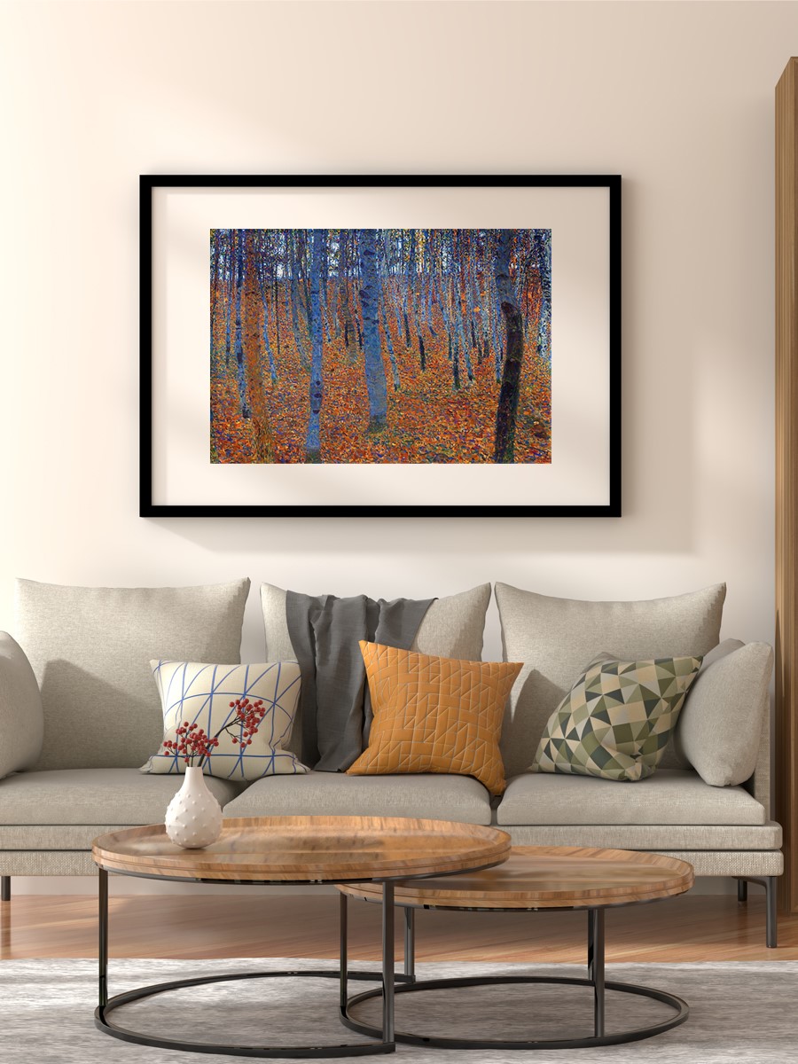 Gustav Klimt Beech Grove Tablo Sanatsal Ünlü Ressam Poster Çerçevesiz Yüksek Kalite Poster