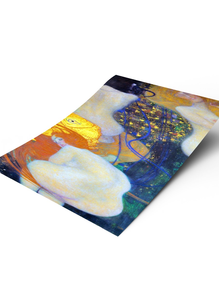 Gustav Klimt Goldfish Tablo Sanatsal Ünlü Ressam Poster Çerçevesiz Yüksek Kalite Poster