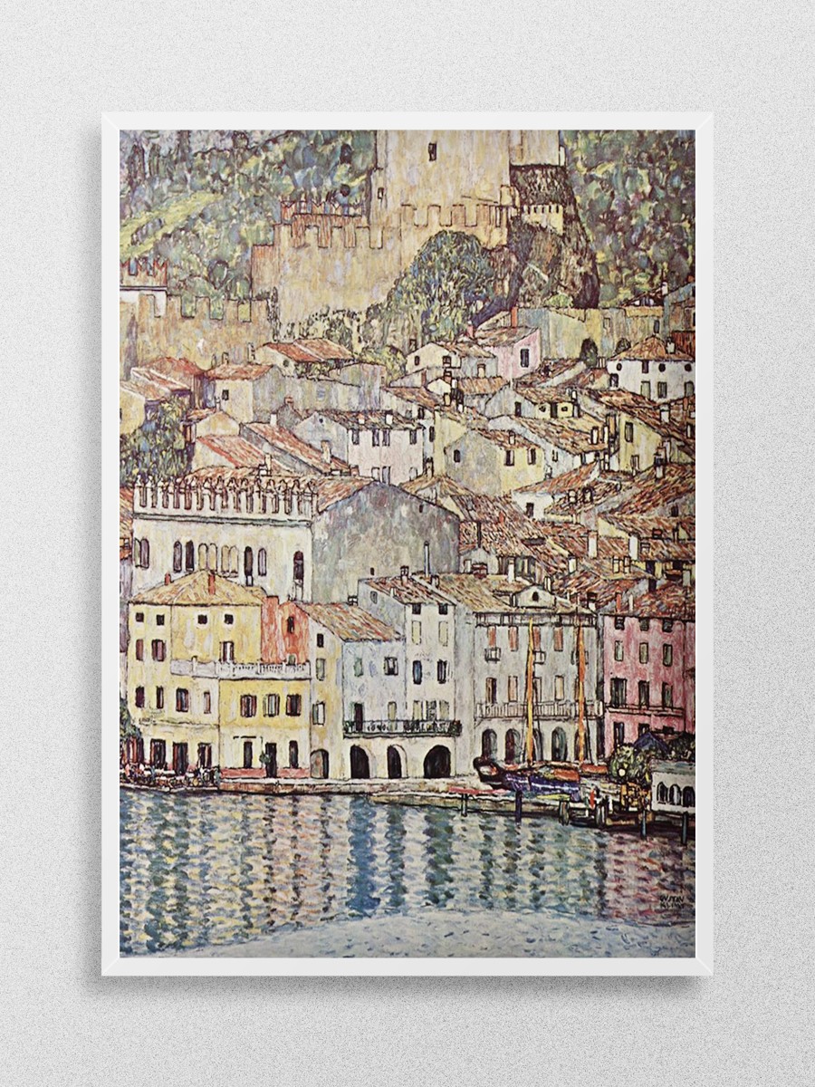 Gustav Klimt Lake Garda Tablo Sanatsal Ünlü Ressam Poster Çerçevesiz Yüksek Kalite Poster