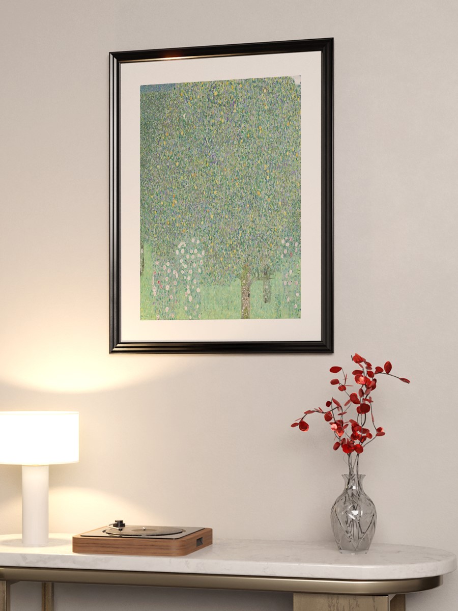 Gustav Klimt Rosebushes Tablo Sanatsal Ünlü Ressam Poster Çerçevesiz Yüksek Kalite Poster