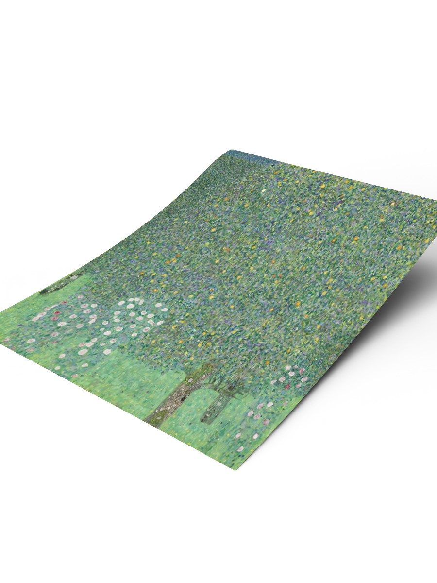 Gustav Klimt Rosebushes Tablo Sanatsal Ünlü Ressam Poster Çerçevesiz Yüksek Kalite Poster