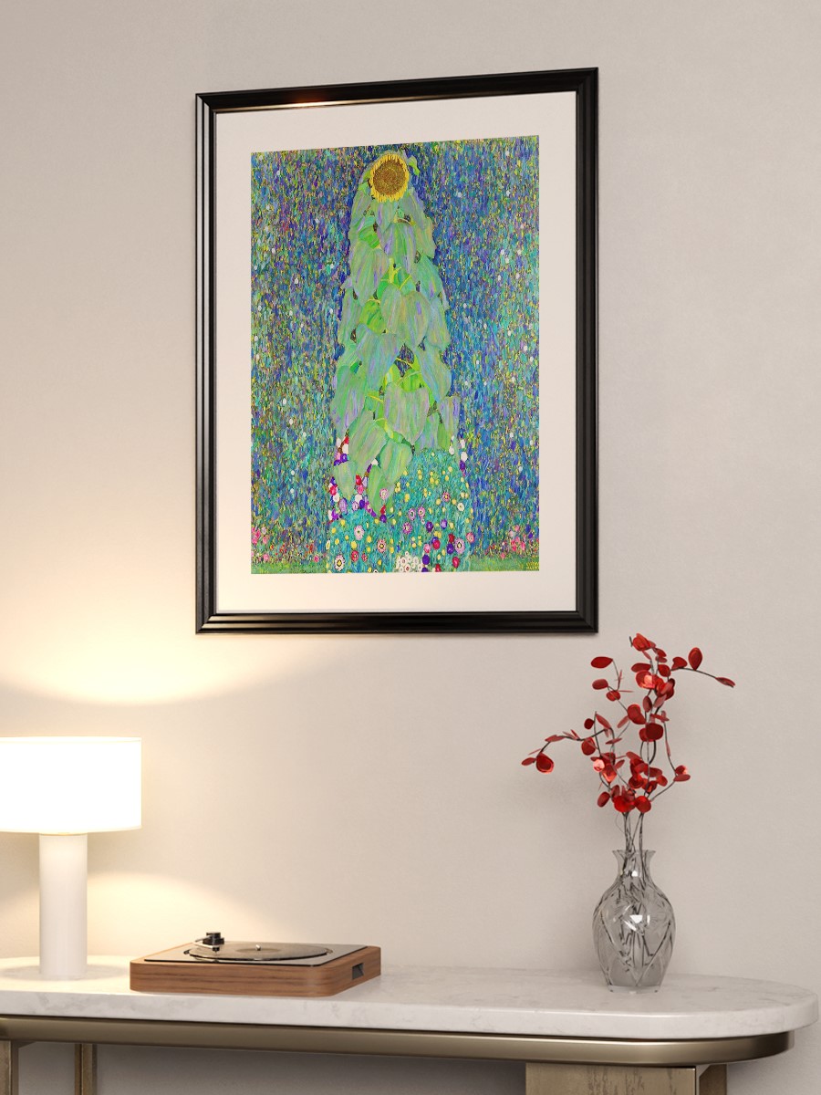 Gustav Klimt Sunflower Tablo Sanatsal Ünlü Ressam Poster Çerçevesiz Yüksek Kalite Poster