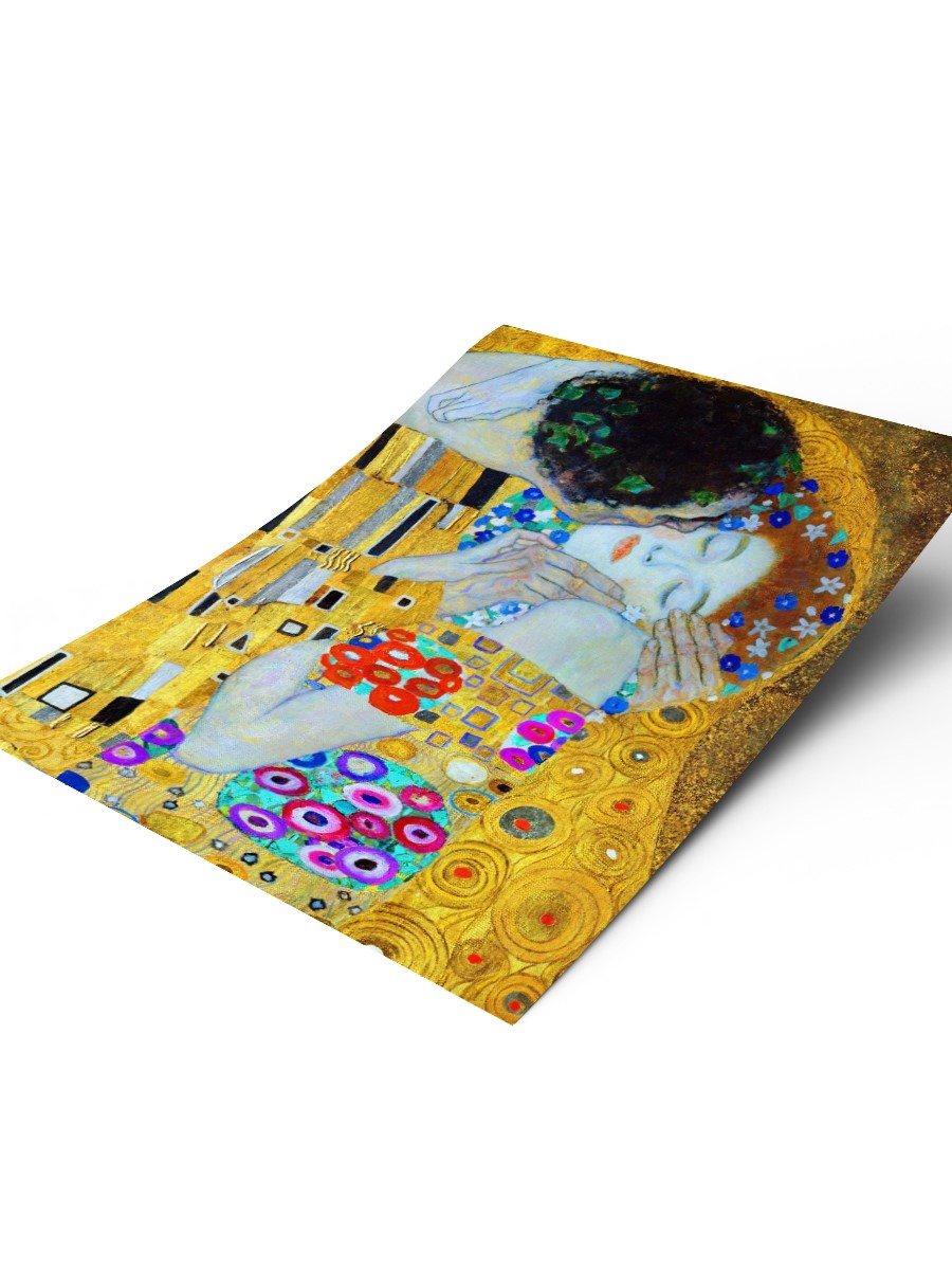 Gustav Klimt The Kiss Tablo Sanatsal Ünlü Ressam Poster Çerçevesiz Yüksek Kalite Poster
