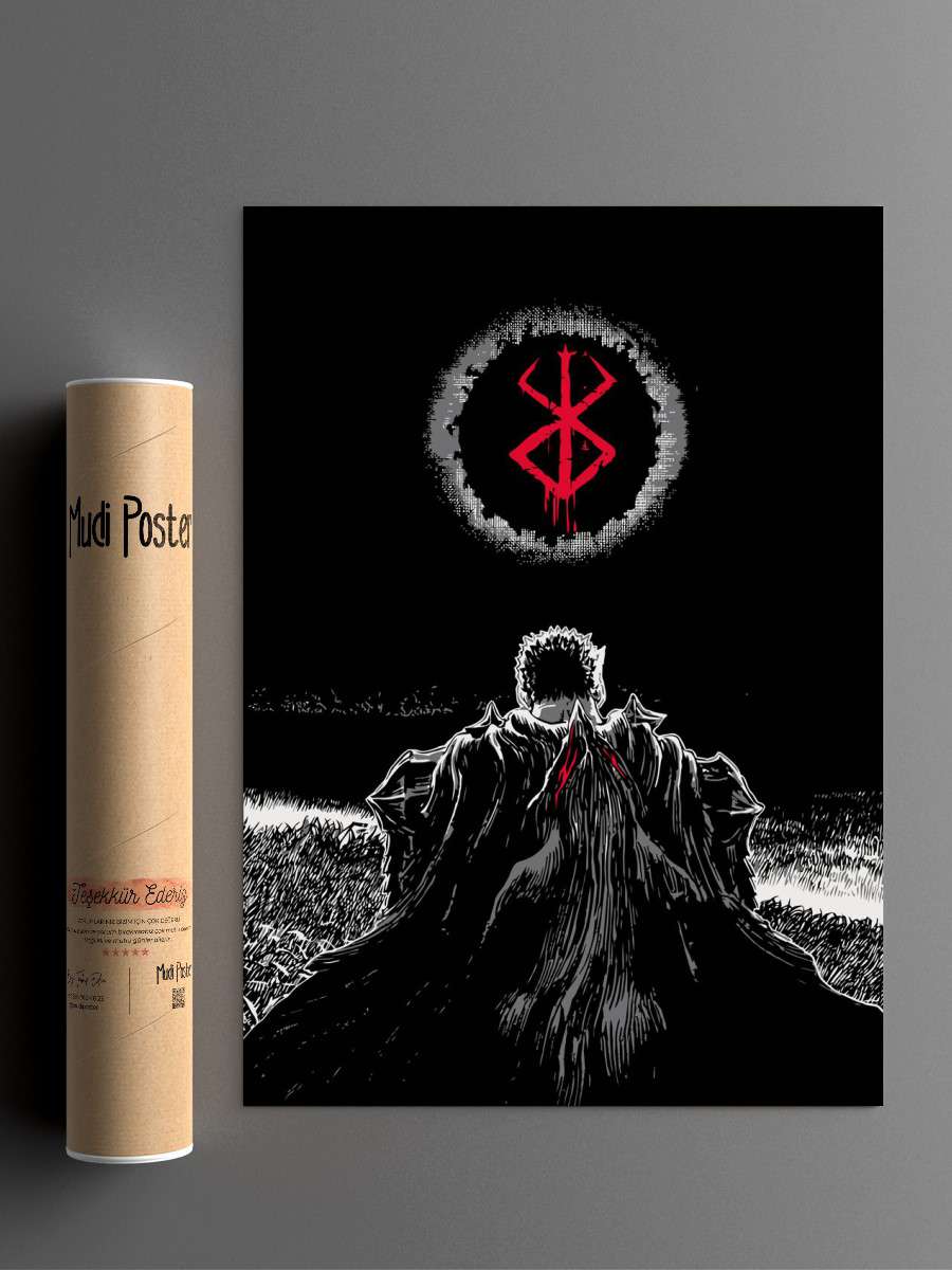 Guts Anime Poster Çerçevesiz Yüksek Kalite Anime Duvar Poster