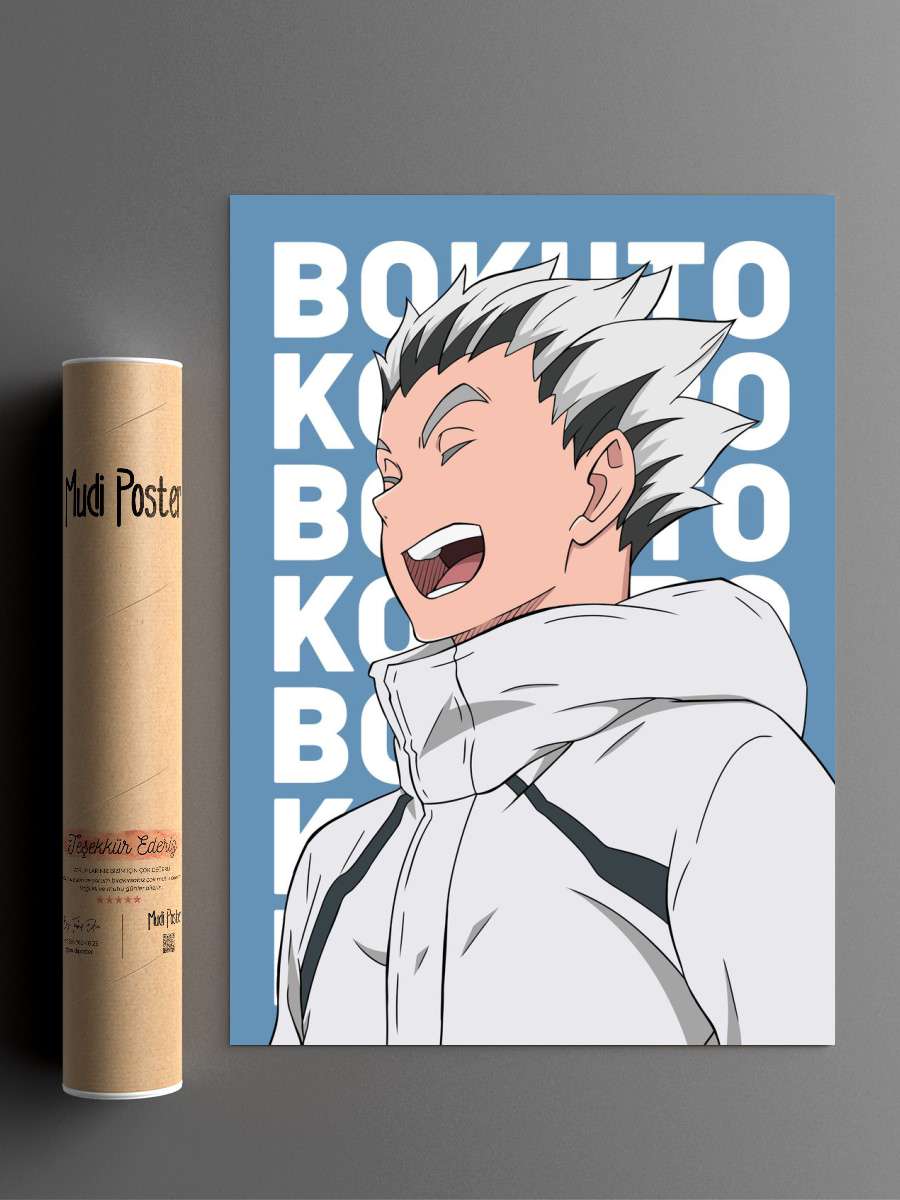 Haikyuu - Bokuto Kotaro Anime Poster Çerçevesiz Yüksek Kalite Anime Duvar Poster