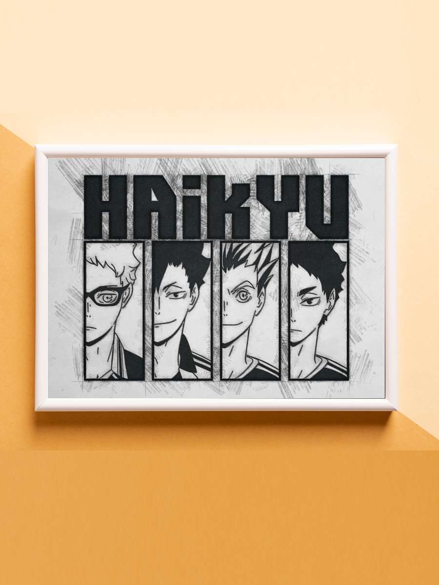 Haikyuu Anime Poster Çerçevesiz Yüksek Kalite Anime Duvar Poster