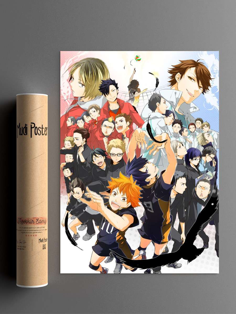 haikyuu Anime Poster Çerçevesiz Yüksek Kalite Anime Duvar Poster